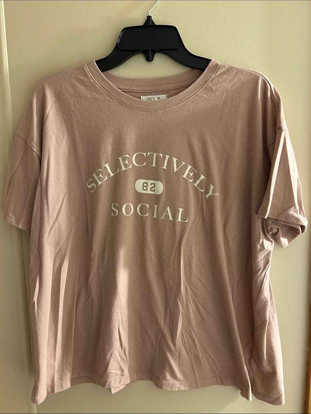 Selectively Social Graphic Tee - Dusty Rose